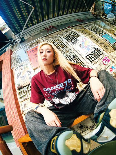 DANCE TO INFINITY T-SHIRT (BURGUNDY)